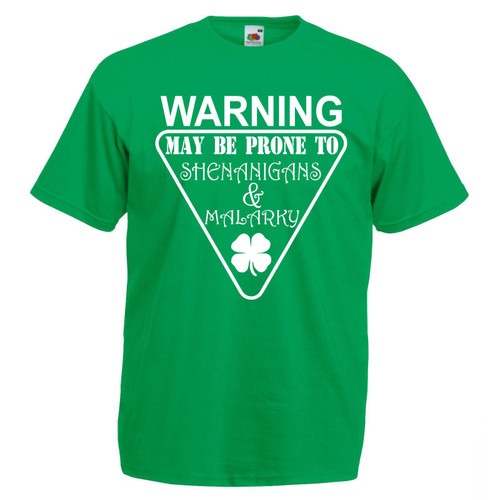 Mens Ireland Shenanigans & Malarkey Irish Quote Green Unisex T-Shirt