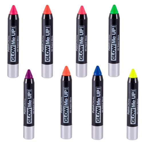 PaintGlow UV Neon Glow Paint Stick Face Paint Rave Festival Makeup