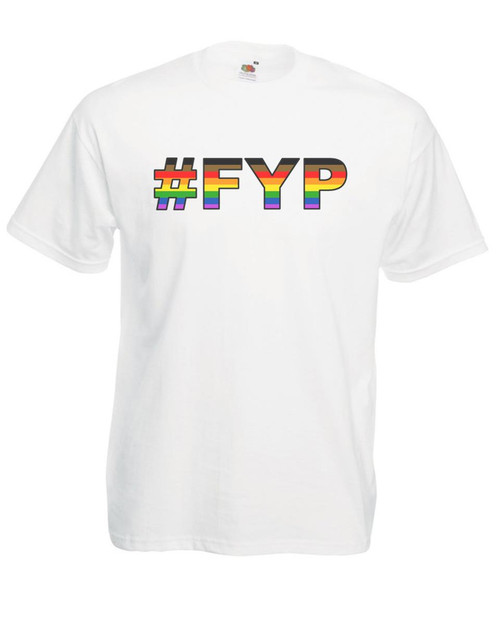 Mens For Your Pride LGBTQ Rainbow Gay Pride Hashtag White Unisex T-Shirt