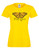 Womens Free Spirit Butterfly Insect Wild Nature Freedom Lady Fit Yellow T-Shirt