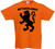 Mens Netherlands Lion Dutch Flag Holland Sports Supporter Unisex Orange T-Shirt