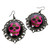 Adults Pink Sugar Skull Day of the Dead Mexican Fancy Dress Costume Earrings
