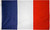 France Flag (5ft x 3ft) Polyester Double Stitched Seam Metal Eyelets