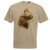 Adults Steampunk Goggles Cat 1980s Victorian Feline Unisex Khaki T-Shirt