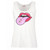 Womens LSD Strawberry Acid Trip Double Drop Blotter Festival Rave Lady Fit White Vest Top