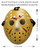 Adults Jason Vorhees Hockey Mask Halloween Fancy Dress Costume Accessory [One Size]