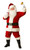 Adults Plush 10 Piece Santa Claus Suit Father Christmas Fancy Dress Costume [40"- 48" Chest]