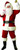 Adults Deluxe Velvet 10 Piece Santa Claus Suit Father Christmas Fancy Dress Costume [40"- 48" Chest]