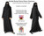 Adults Traditional Burqa Robes & Hood Arabian Arab Muslim Chadri Burka Hijab Fancy Dress Costume [3 Sizes]