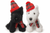 18cm Black or White West Highland Terrier With Tartan Hat & Scarf Soft Toy Scottie Dog Teddy