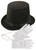 Adults Victorian Toff Dickensian Villain Halloween Fancy Dress Accessory Set