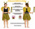Childs Bumblebee Black & Yellow Skirt & 3 Piece Wings Set World Book Day Nature Insect Fancy Dress Costume