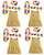 Adults Hawaiian Hula Grass Skirt Lei Sunglasses Aloha Summer Hen Party Stag Night Fancy Dress Costume