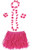 Henbrandt Adults 5 Piece Pink Hawaiian Set Hula Aloha Fancy Dress Costume Accessory [One Size]