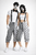 Adults Black & White Pierrot Clown Set Circus Big Top Kit Fancy Dress Costume