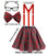 Adults Tartan Schoolgirl Geek Geeky Nerd Hen Party Night Fancy Dress Costume Accessory