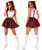 Adults Tartan Schoolgirl Geek Geeky Nerd Hen Party Night Fancy Dress Costume Accessory