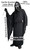 Childs Scream Movie Robes Belt Gloves & Overhead Ghost Face Mask Halloween Fancy Dress Costume