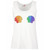 Womens LGBTQ Rainbow Shells Gay Pride March Lady Fit White Vest Top