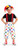 Childs 3/4 Length Bloomers Polka Dot Rag Doll Clown Pants Circus Big Top Fancy Dress [Age 8-12 Years]