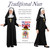 Childs Nun Sister Robes Habit & Cross Clergy Religious Fancy Dress Costume