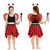 Girls Ladybird Lady Bug Handkerchief Skirt & Wing Set Insect Fancy Dress Costume [2 Sizes]