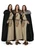 Adults 60" Length Cloak Faux Fur Collar Viking Medieval Fantasy Cape Fancy Dress [One Size]