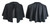 Adults Black Mantle Cape Bowler Hat & Gloves Victorian Gentry Fancy Dress Set [One Size]