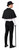 Adults Black Mantle Cape Bowler Hat & Gloves Victorian Gentry Fancy Dress Set [One Size]