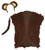 Adults Monkey Chimpanze Faux Fur Waistcoat Tail & Ears Safari Zoo Animal Fancy Dress