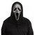 Fun World Unisex Adult Ghost Face Scream Crystal Bling Halloween Mask