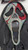 Fun World Unisex Adult Ghost Face Scream Crystal Bloody Bling Halloween Mask