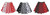 Adults 15" Length Polka Dot Spot Striped Clown Harlequin Skater Skirt Halloween Horror Circus Fancy Dress