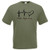 Adults Faith Hope Love Christ Catholic Religious Quote Unisex Olive T-Shirt