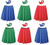 Adults 22" Length Plain Colour Rock & Roll Skirt & Neck Tie 1950s Fancy Dress