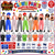 Adults Full Length Bloomers Polka Dot Frilly Rag Doll Clown Pants Circus Big Top Fancy Dress