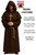 Adults Medieval Monk Gothic Druid Viking Religious Friar Halloween Fancy Dress Costume