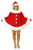 Adults Deluxe Velveteen Festive Poncho Shawl Christmas Fancy Dress Costume
