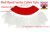 Adults 12" Length Miss Santa Claus Tutu Skirt Christmas Fancy Dress