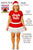 Adults Miss Christmas Santa Claus Jingle Bells Festive Fancy Dress Costume
