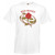 Adults England Sports Red Rugby Rose Logo Unisex White T-Shirt