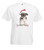 Adults Santa Paws Christmas Puppy Dog Festive Xmas Unisex White T-Shirt