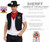 Adults Sheriff Wild West Cowboy Cowgirl Western Law Maker Fancy Dress Costume [3 Sizes]