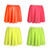 Adults Neon Coloured 15" Length Skater Skirt 1980s Fancy Dress