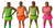 The Dragons Den Adults Stag Night Party Neon Tutu Leg Warmers & Wrist Cuffs Fancy Dress