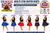 Adults 15" Length Star Pattern Skater Skirt Cheerleader Fancy Dress Costume Accessory