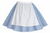 Adults 15" Length Gingham Skater Skirt With Apron Western Cowgirl World Book Day Fancy Dress Costume Accessory