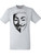 Adults The Time is Now Anonymous Vendetta Face Sketch Unisex Grey T-Shirt