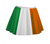 Adults Tricolor Flag of Ireland 15" Length Skater Skirt St Patricks Day Irish Sports Supporters Fancy Dress