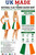 Adults Tricolor Flag of Ireland 15" Length Skater Skirt St Patricks Day Irish Sports Supporters Fancy Dress